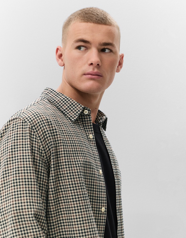 UNISON - Brushed Gingham Regular Fit Shirt