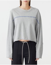 Bassike - French Terry Yoke Detail LS T-Shirt
