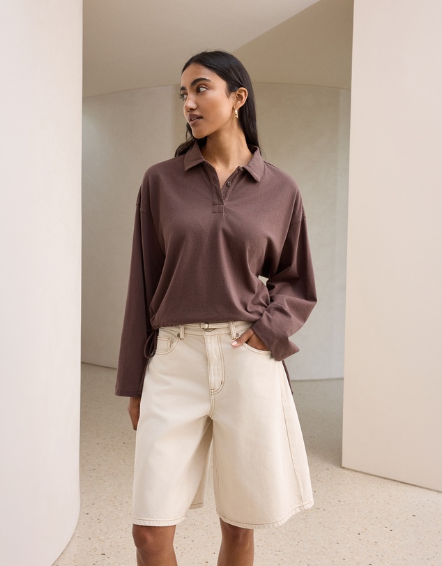 Ceres Life - Elke Collared Tie Top