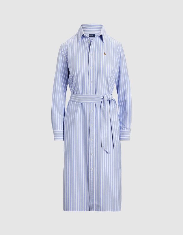 Polo Ralph Lauren - Striped Cotton Oxford Belted Shirtdress