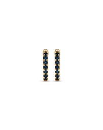 Michael Hill - Sapphire Huggie Hoop Earrings in 10kt Yellow Gold