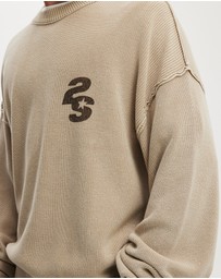 Cotton On - Washed Graphic Crew Knit