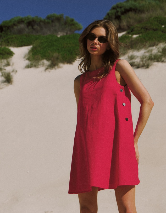 Soon Maternity - Maeve Linen Feeding Dress