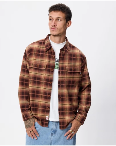 S Double - Pass Flannel Overshirt