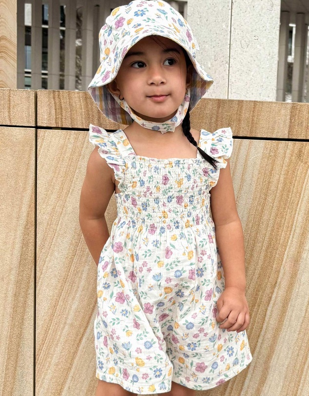 Purebaby - Shirred Jumpsuit -Kids-Babies