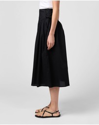 MVN - Tie Side Midi Skirt