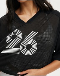 Cotton On Body Active - Active Mesh Cropped Graphic Tee