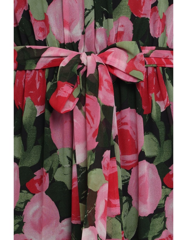 Petal & Pup - Caroline Maxi Halter Dress - Black Floral