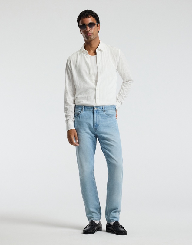 Calibre - Seersucker Textured Shirt White