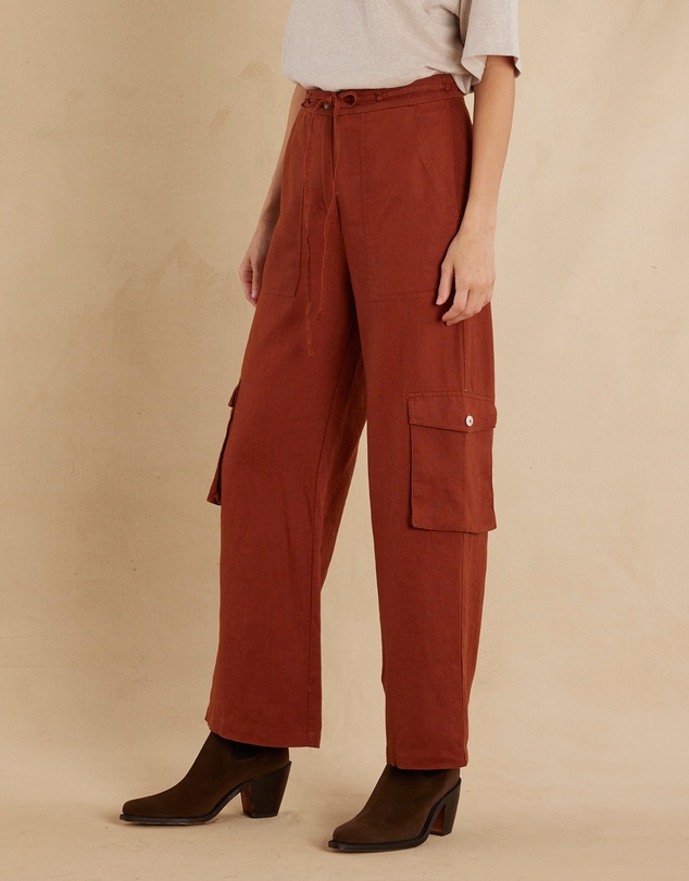 Amelius - Ciel Linen Cargo Pant