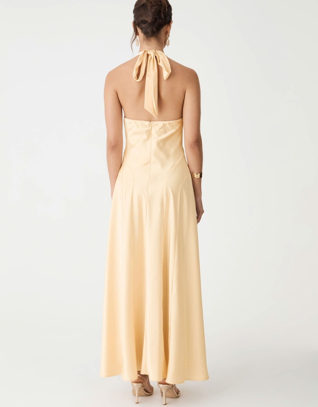 Forcast - Santana Halter Satin Dress