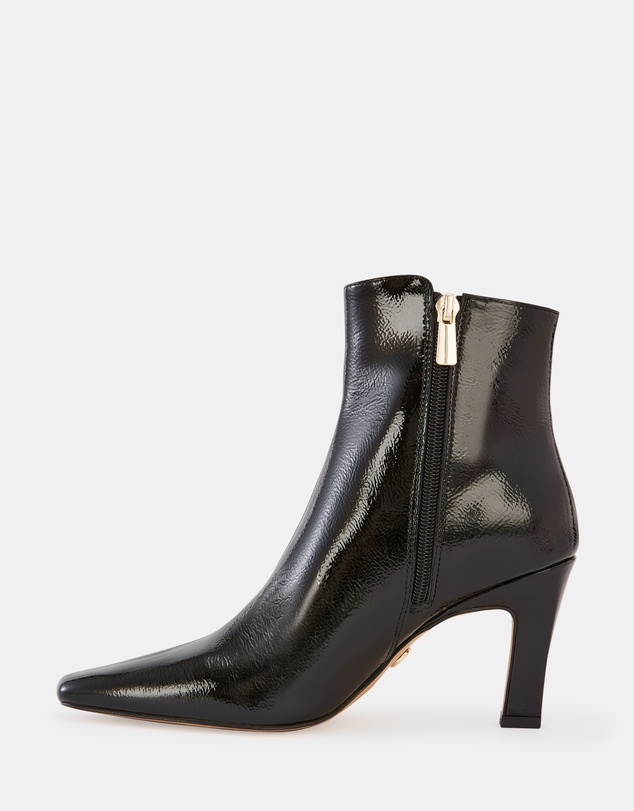 Wittner - Loz Crinkle Patent Leather Ankle Boots