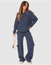 EDIKTED - Wynter Knit Cargo Pants