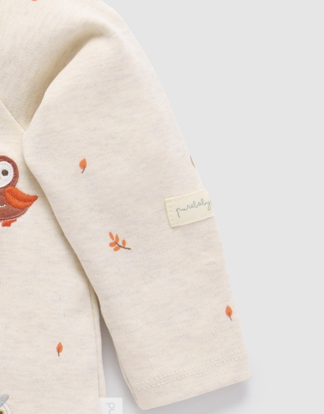 Purebaby - Thick Zip Growsuit -Kids-Babies