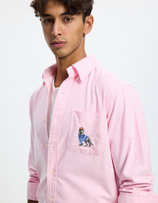 Polo Ralph Lauren - Custom Fit Dog-Embroidered Oxford Shirt