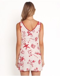 Petal & Pup - Fleur Mini Dress - Red