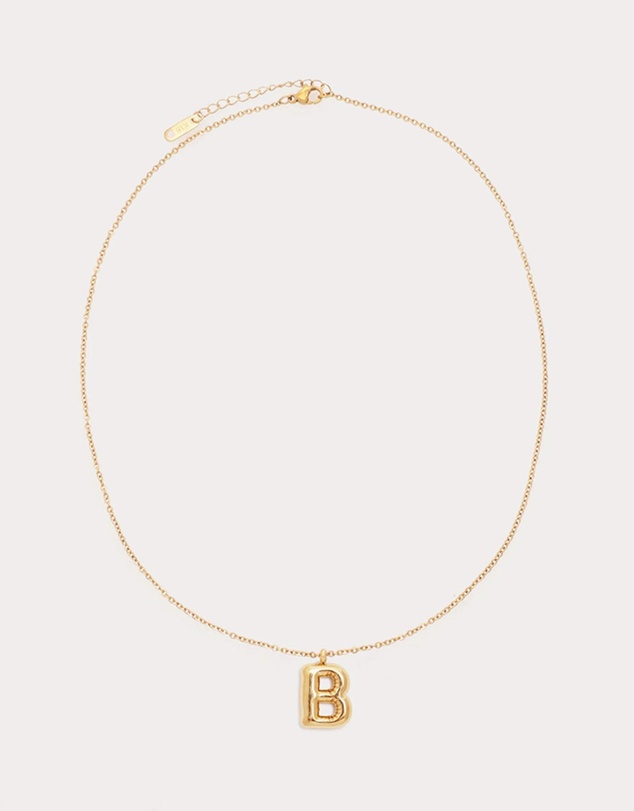 Petit Moments - Bubble Initial Necklace - All Letters
