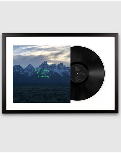 iWorld - Framed Kanye West - Ye - Vinyl Album Art