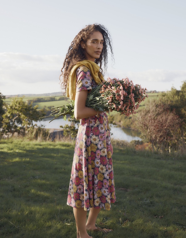 Seasalt - Seasalt Cornwall Multi April Short Sleeve Dress