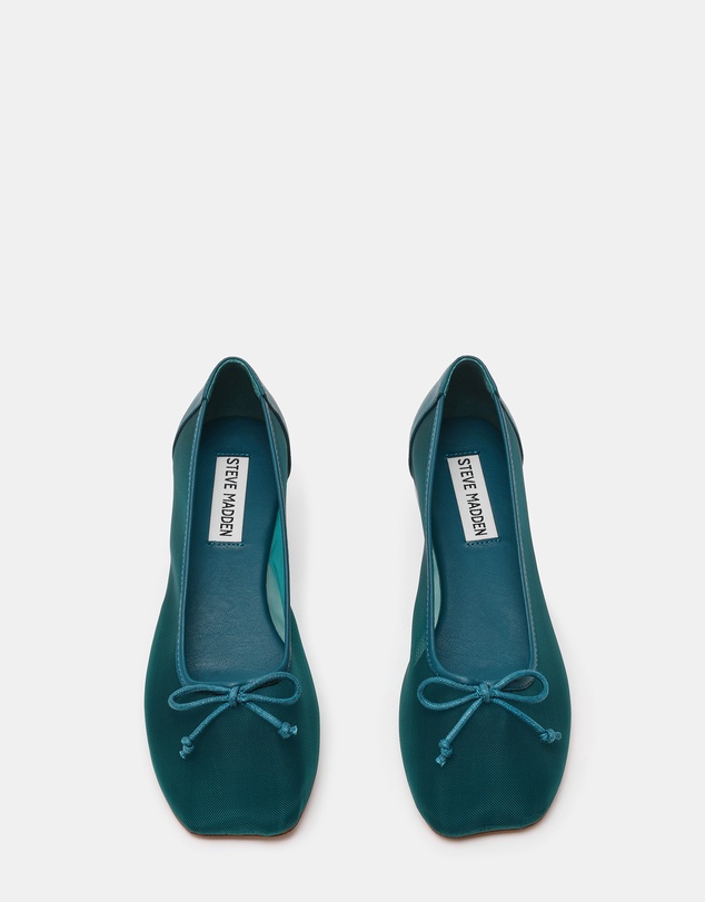 Steve Madden - Flaire Teal Mesh Flats