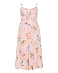 City Chic - Billie Postcard Print Maxi Dress
