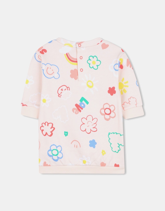 Billieblush - Graphic Print Fleece Sweater Dress - Babies
