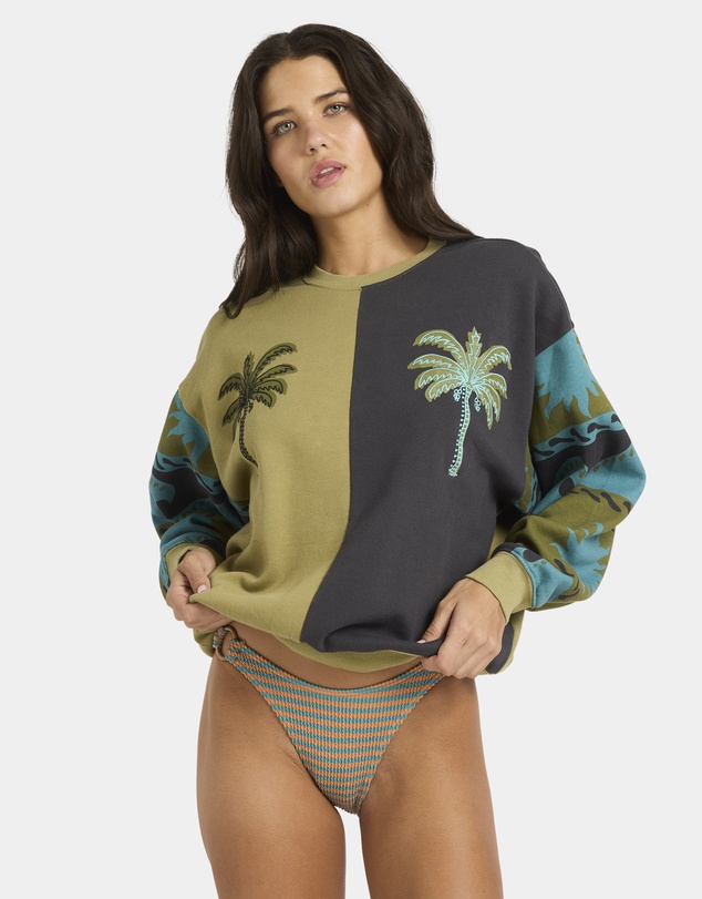 Billabong - Womens Split Palm Crew Neck