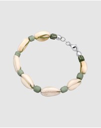 Kuzzoi - ICONIC EXCLUSIVE - Bracelet Male Nylon with Cowrie Shell 925 Sterling Silver