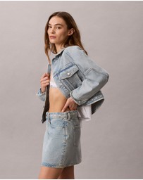 Calvin Klein Jeans - Denim Logo Tape Boxy Jacket