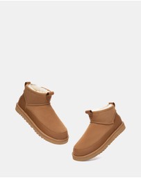 EVERAU - Australian Shepherd Ugg Fyrell Cow Suede Upper UGG Boots