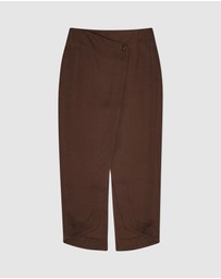REMAIN Birger Christensen - Midi Wrap Skirt