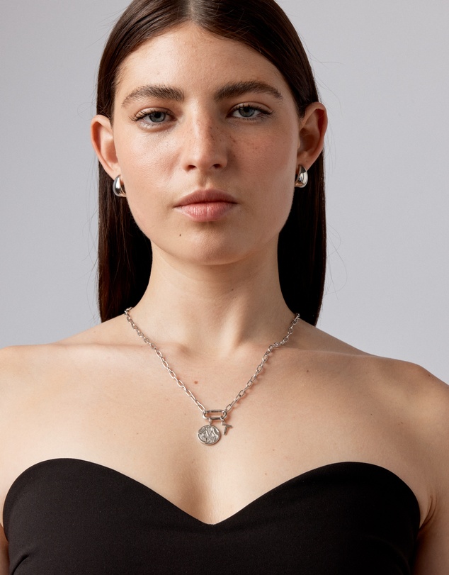 Michael Hill - Diamond Accent Gemini Zodiac Pendant in Sterling Silver