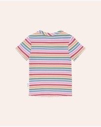 Huxbaby - Tutti Frutti Stripe Rib Tee - Babies-Kids