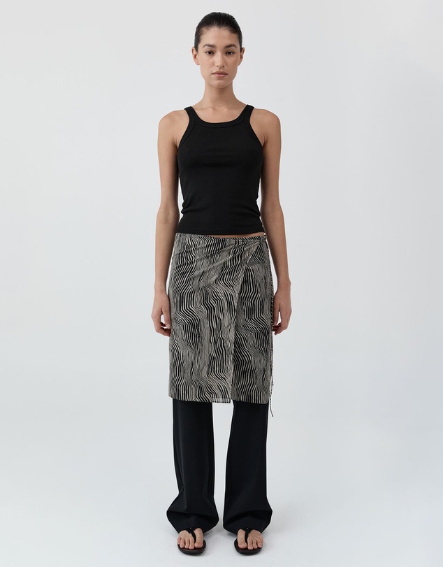 St. Agni - Savannah Silk Wrap Skirt
