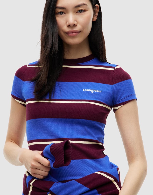 Tommy Jeans - Slim Rib Script Shortsleeve Tee