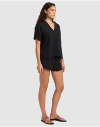 Seafolly - Double Gauze Tv-Neck Top