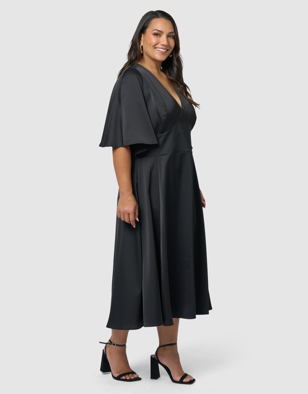 Pink Dusk by Curve Project - Seductive Secrets Midi Dress