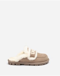 Ozwear Connection Uggs - Ugg Violet Shearling Slipper (Elastic Logo) (Detachable Feature)