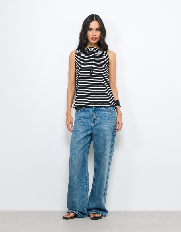 AERE - Emma Stripe Cotton Tank