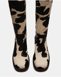 Steve Madden - Riggs-H Black/White Boots