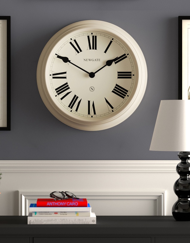 Newgate - Newgate Notting Hill Wall Clock-Vanilla Cream