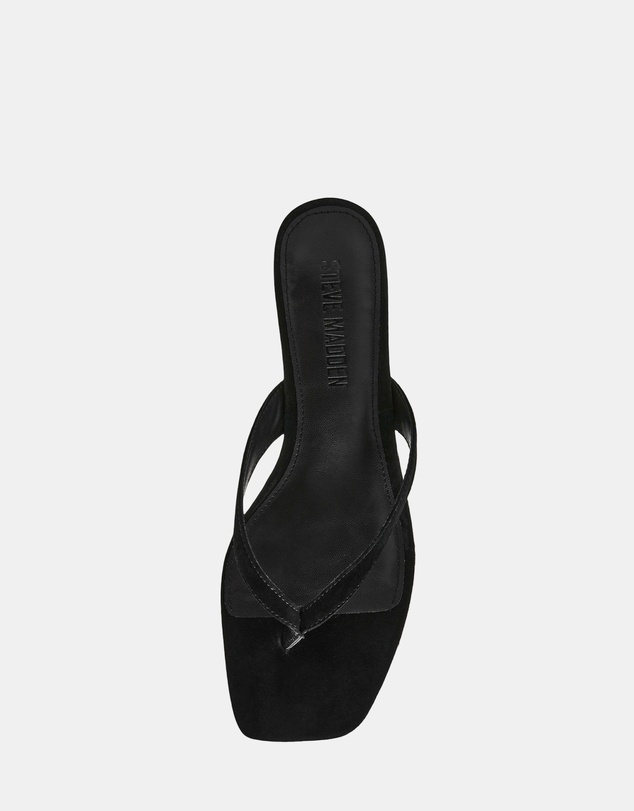 Steve Madden - Tracie Black Suede Heels