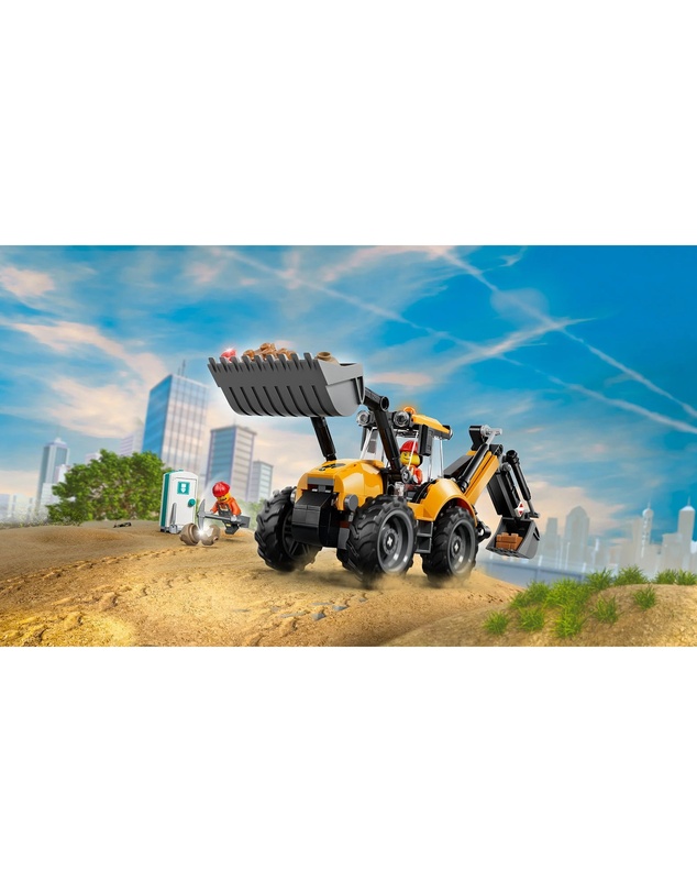 LEGO - 60480 Yellow Backhoe Loader
