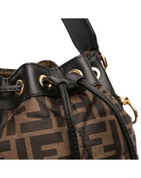 Pre-Loved by Azura Reborn - Pre-Loved Mini Quilted Silk FF 1974 Mon Tresor Bucket Bag