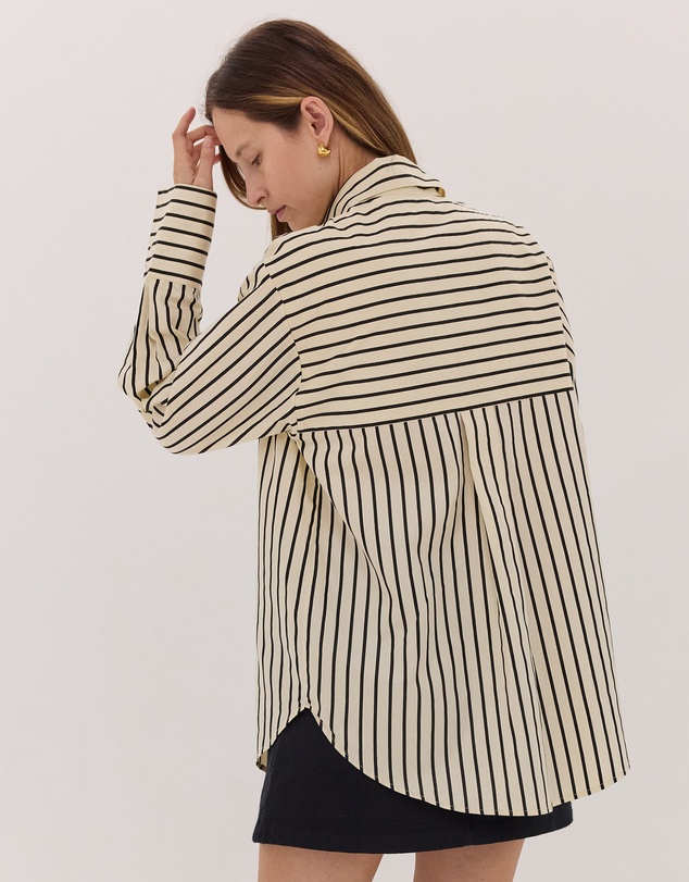 Cloth & Co. - The Classic Shirt | Black & Cream