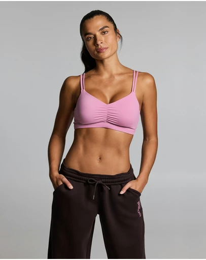 Rockwear - Rouched Medium Impact Sports Bra D E