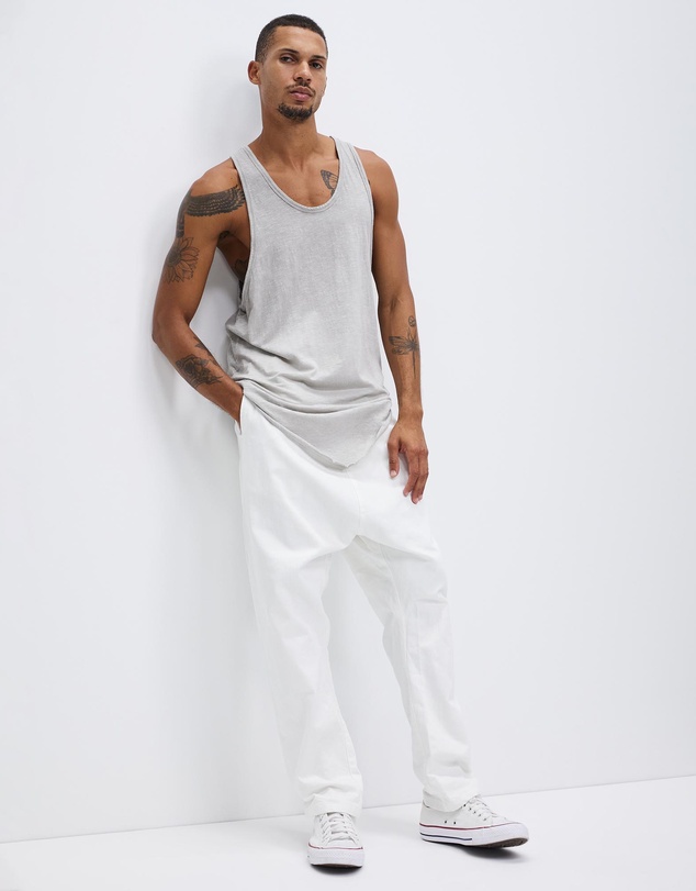 Surrounded By Ghosts - The Gismondine Coated Denim Drawstring Pants