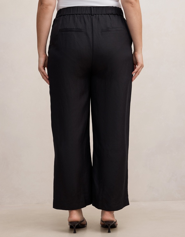Forever New Curve - Eva Curve Linen Wide Leg Pants
