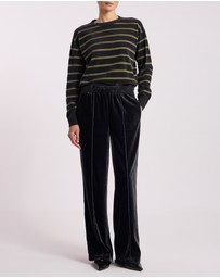 David Lawrence - Kasey Velvet Stripe Knit Jumper