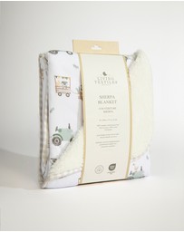 Living Textiles - Sherpa Blanket - Tractor Ride